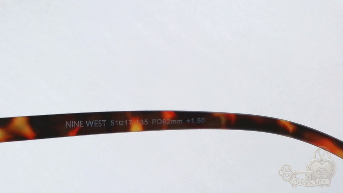 Nine West Tortoiseshell Rectangle Reading Glasses +1.50 Frame 51-17-135 - Image 12