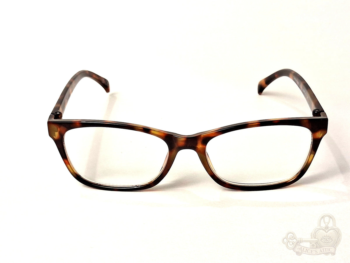 Nine West Tortoiseshell Rectangle Reading Glasses +1.50 Frame 51-17-135 - Image 1