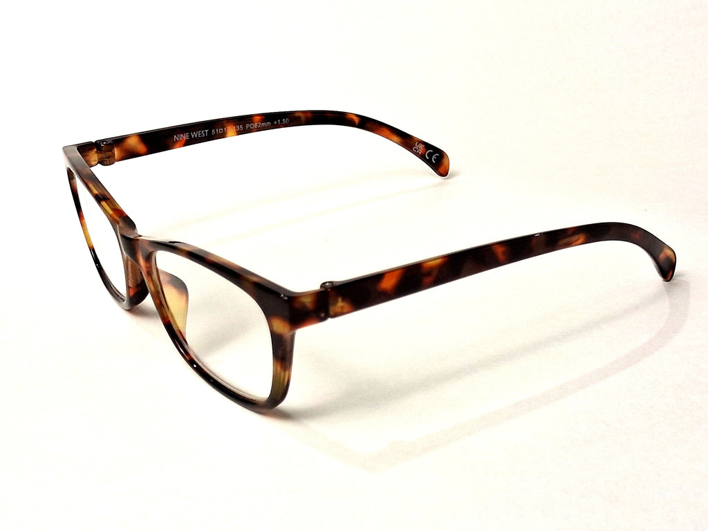 Nine West Tortoiseshell Rectangle Reading Glasses +1.50 Frame 51-17-135 - Image 9