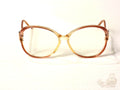 Marine Optical Vintage 1980s Made in France Oversized Peach Translucent Frames - Image 1