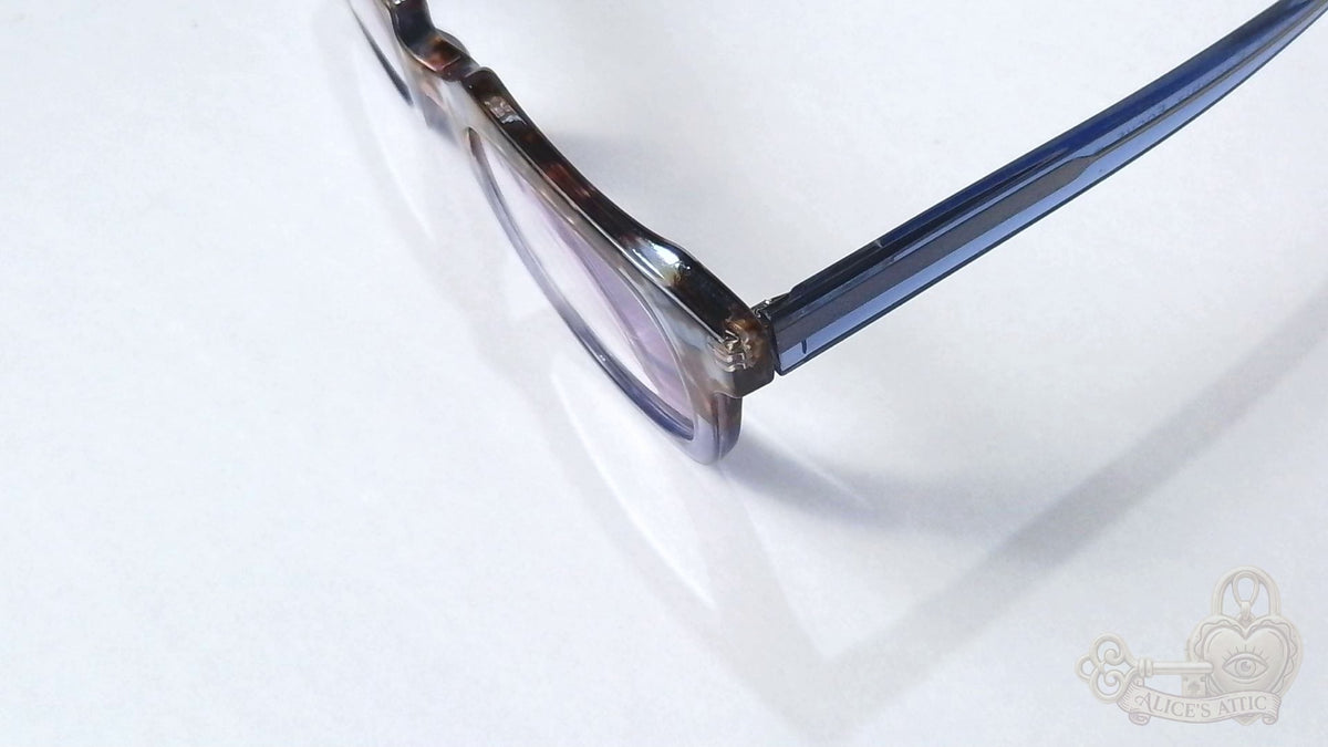 Peepers Blue & Brown Tortoiseshell Square Eyeglass Frames 48-15-135-145 - Image 10