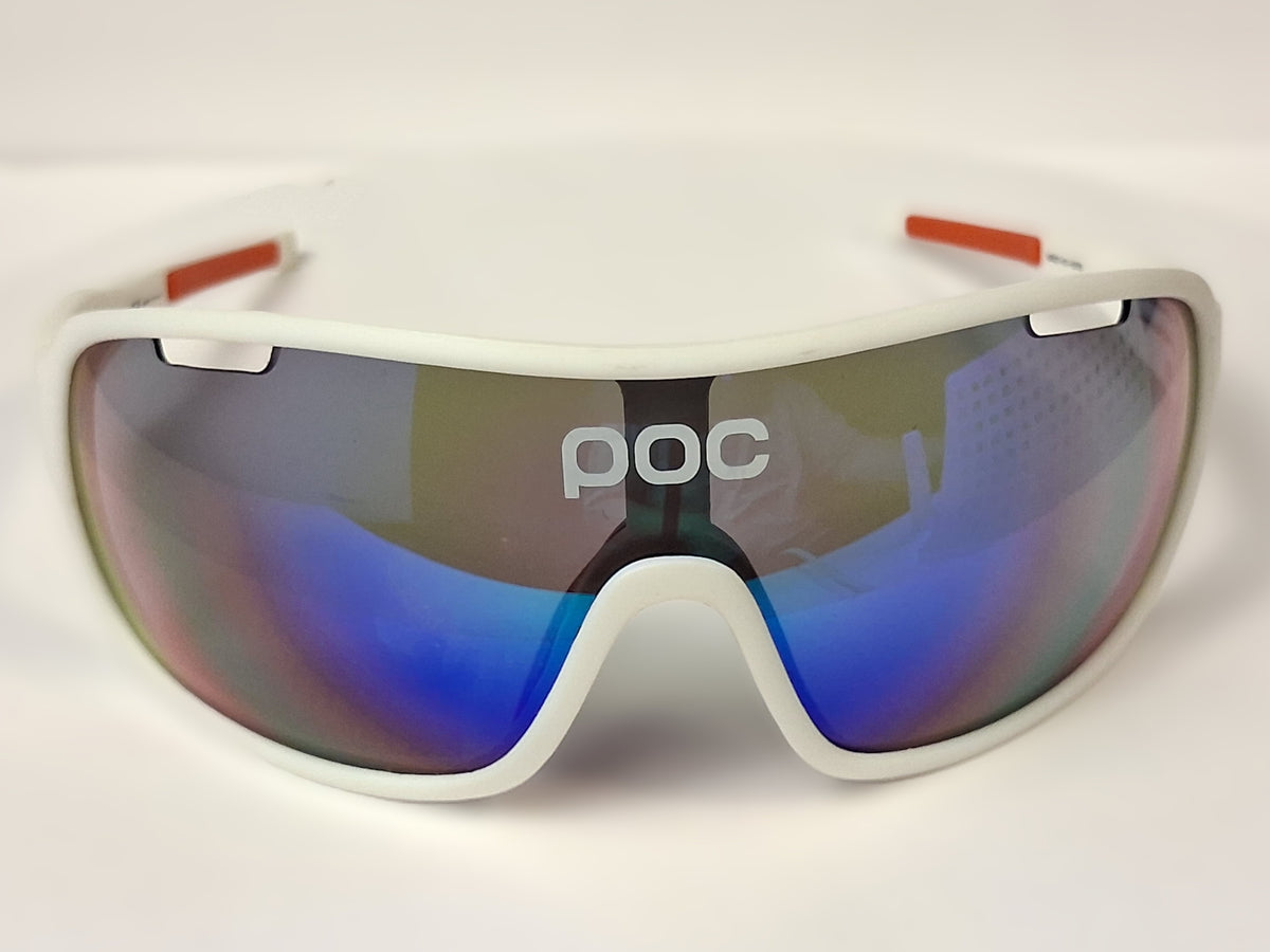 POC Do Blade Sunglasses White Mirrored Italy Performance Cycling Eyewear - Image 2
