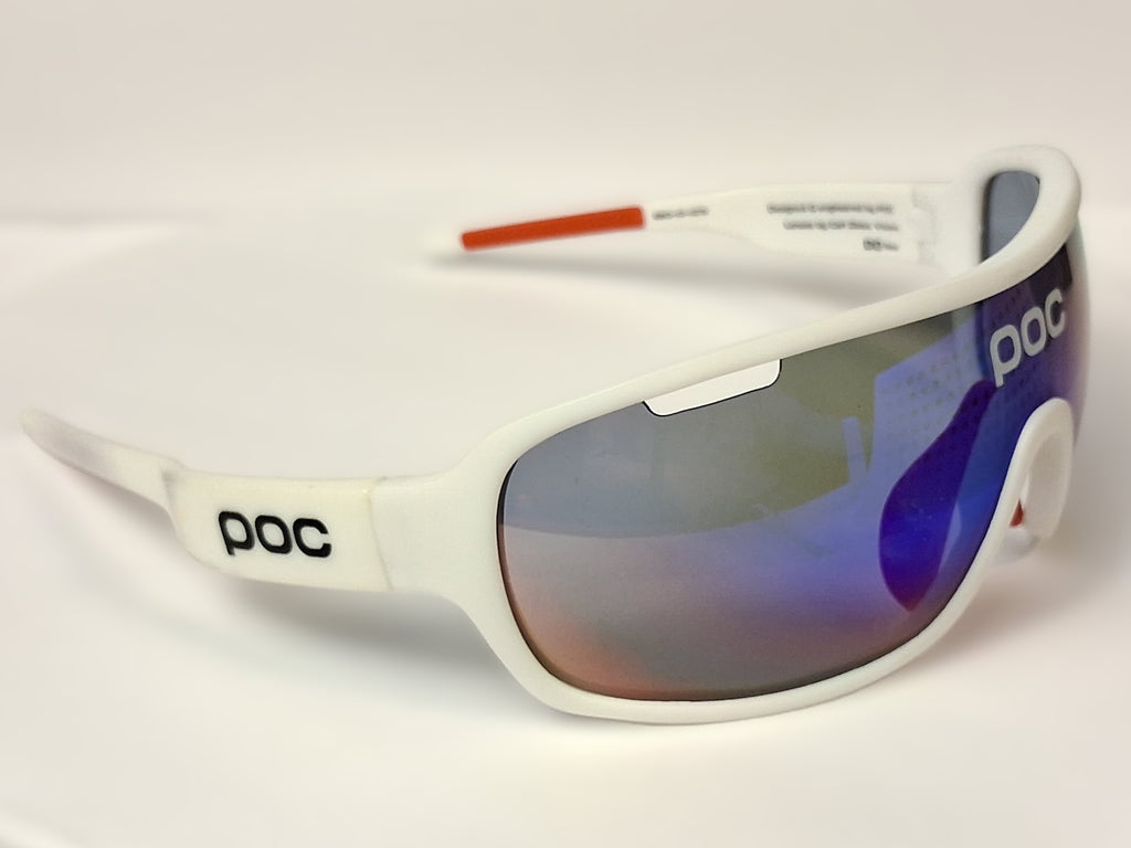 POC Do Blade Sunglasses White Mirrored Italy Performance Cycling Eyewear - Image 3