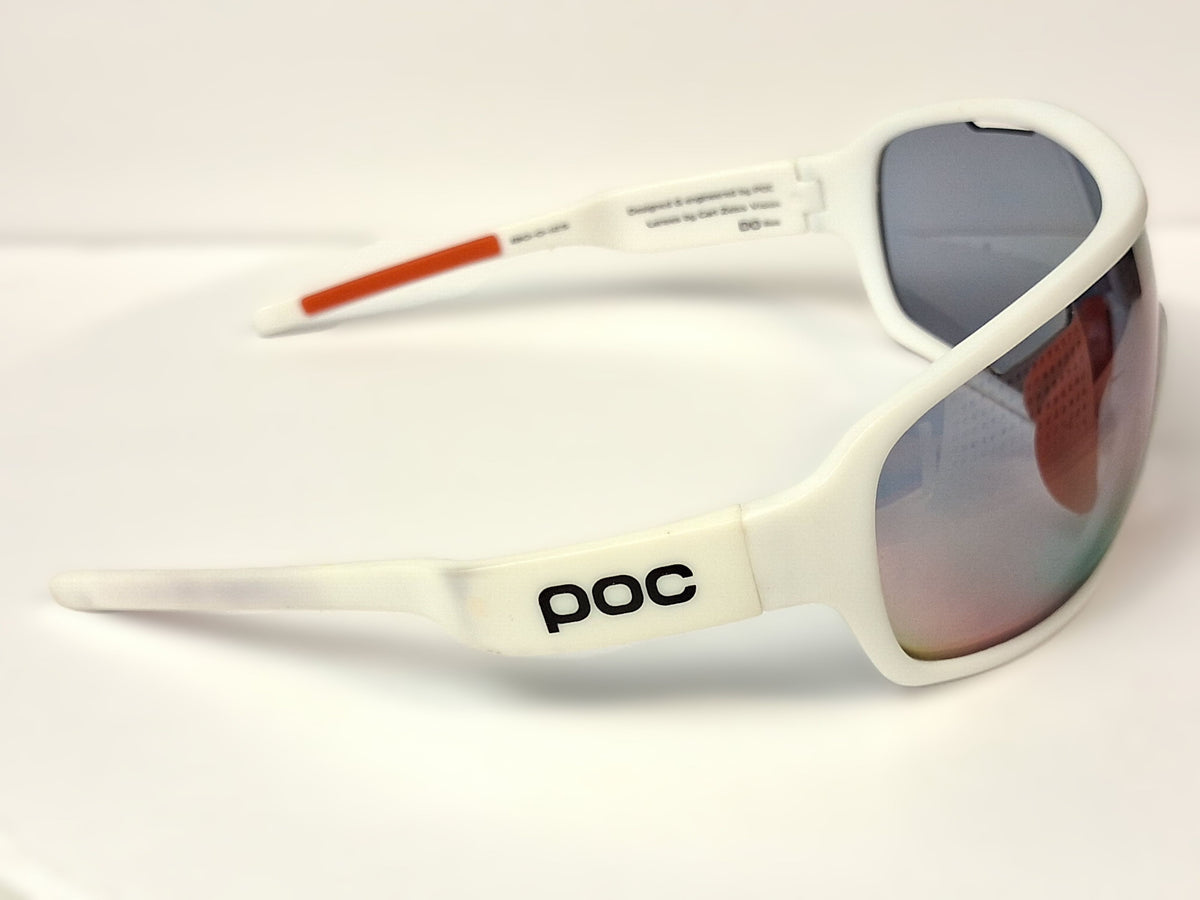 POC Do Blade Sunglasses White Mirrored Italy Performance Cycling Eyewear - Image 5