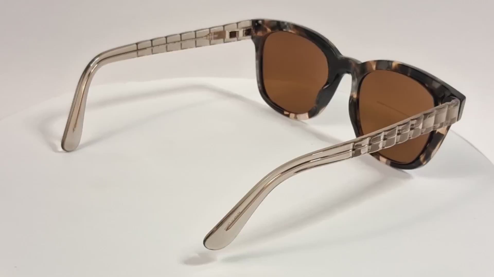 Kirkland Signature Fredericksburg Pink Tortoise Square Eyeglass Frames - Video 1