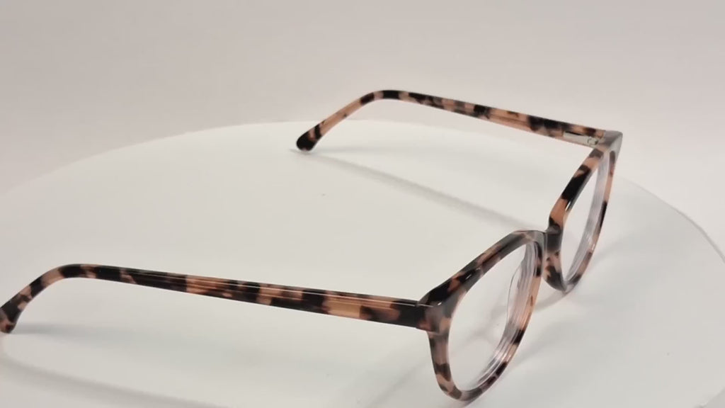 Kirkland Signature Gilbert Pink Tortoise Cat Eye Eyeglass Frames - Video 1