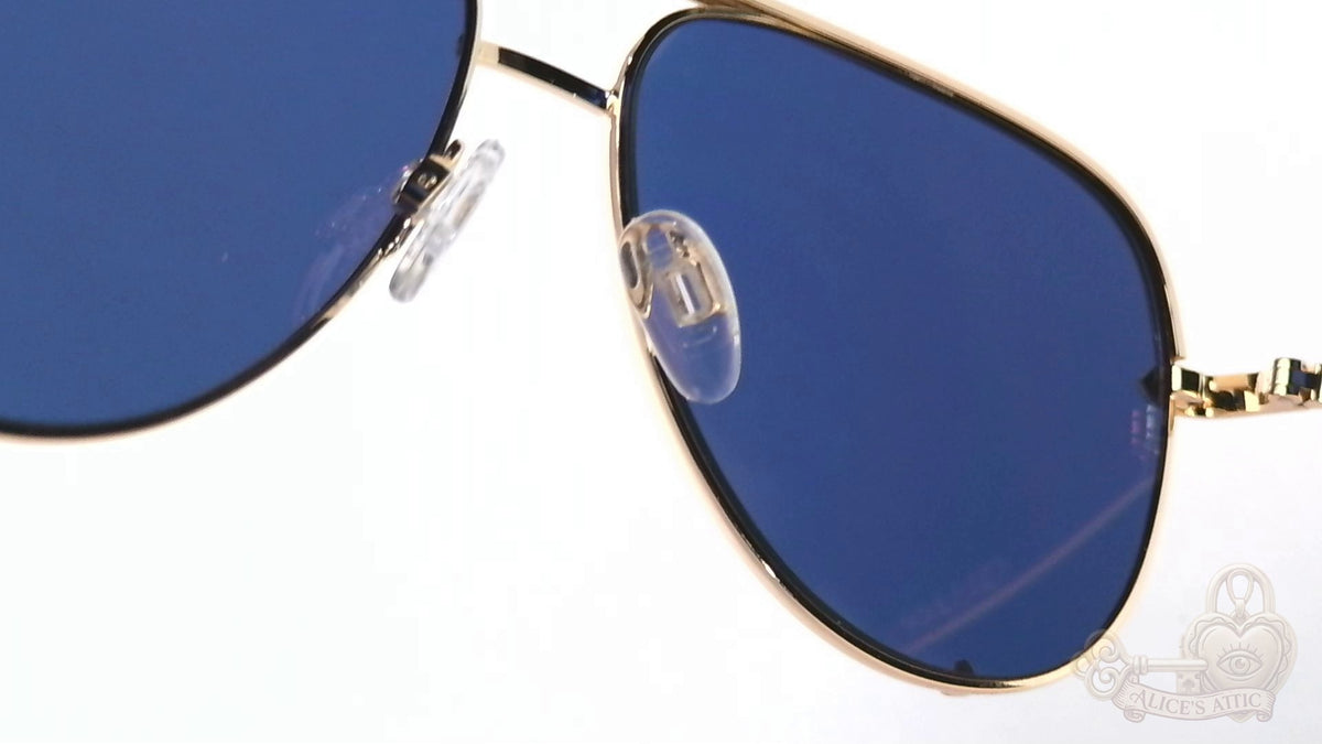 Quay Australia High Key Mini Aviator Gold Metal Gradient Mirrored Sunglasses - Image 13