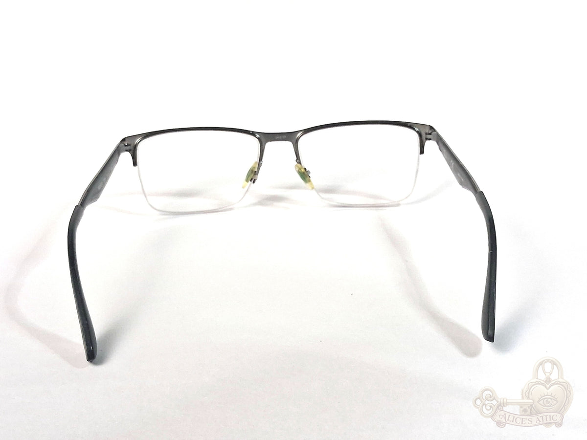 Ray-Ban RB 6335 Rectangular Dark Gray Metal 54-17-145 Eyeglass Frames - Image 6