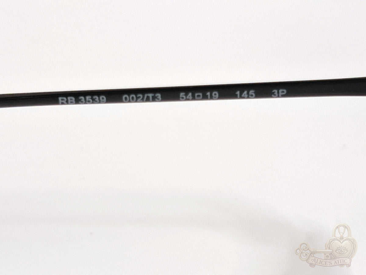 Ray-Ban RB3539 Polarized Sunglasses | Black Metal Frame - Image 15