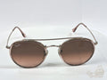 Ray-Ban RB3647-N Made in Italy Sunglasses | Gold Metal Round Frame - Image 1