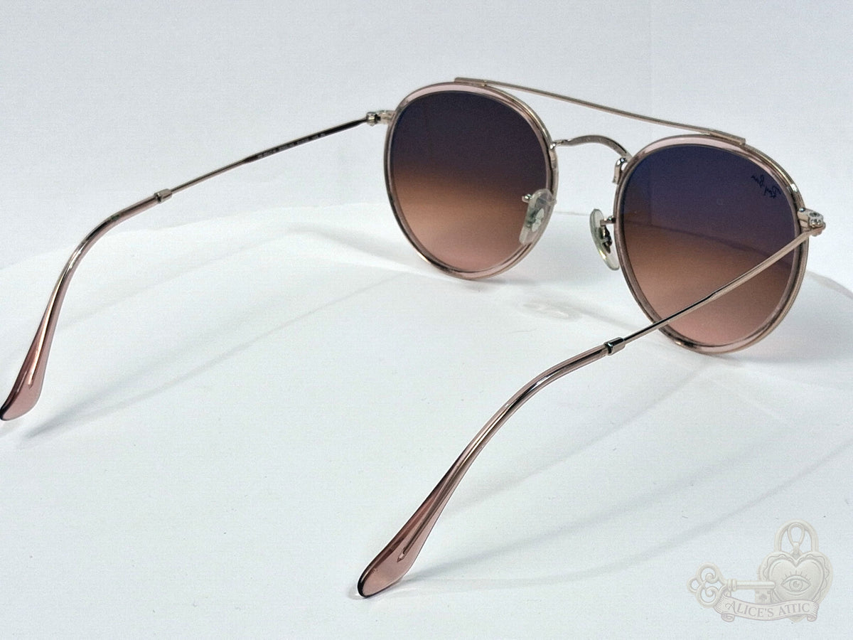 Ray-Ban RB3647-N Made in Italy Sunglasses | Gold Metal Round Frame - Image 6