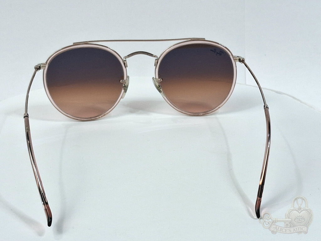Ray-Ban RB3647-N Made in Italy Sunglasses | Gold Metal Round Frame - Image 7