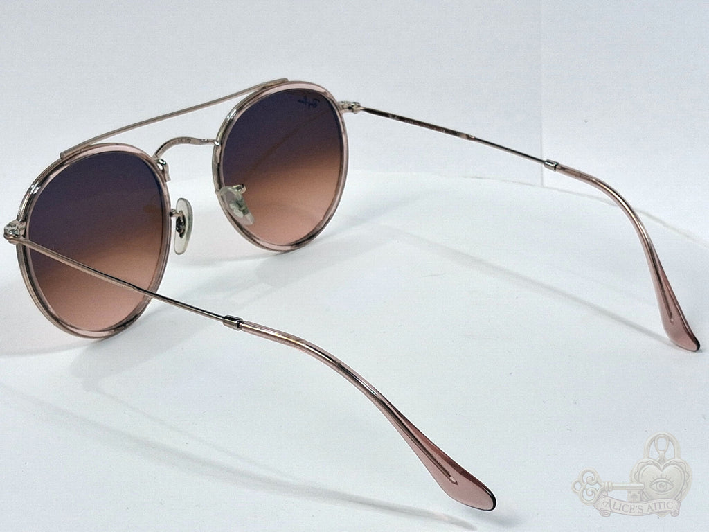 Ray-Ban RB3647-N Made in Italy Sunglasses | Gold Metal Round Frame - Image 8