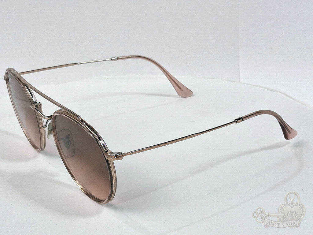 Ray-Ban RB3647-N Made in Italy Sunglasses | Gold Metal Round Frame - Image 11