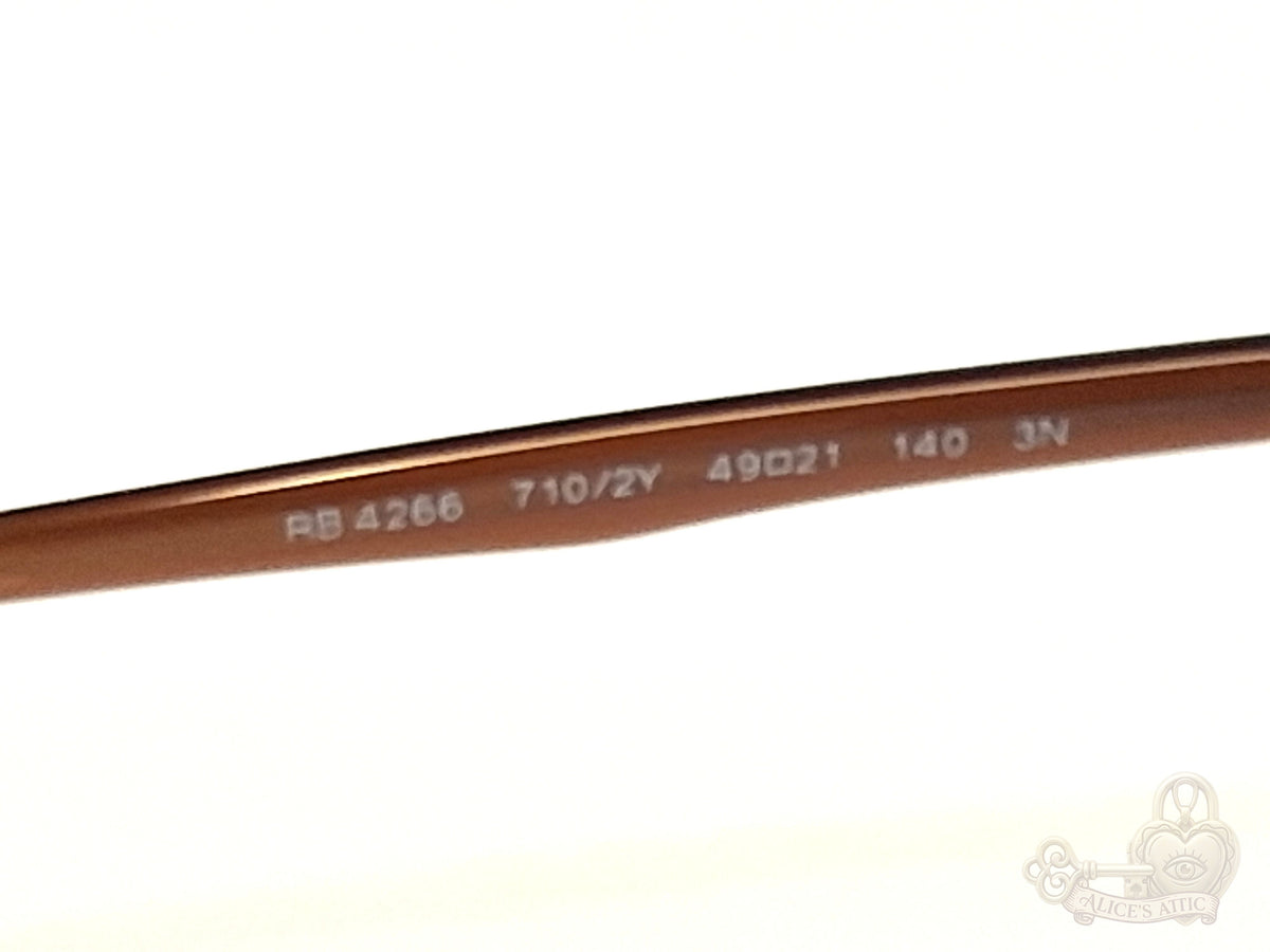Ray-Ban RB4266 LightRay Tortoise Acetate Double Bridge Sunglasses - Image 11
