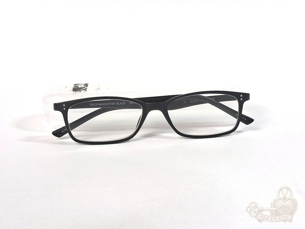 Scojo New York Gels Manhattan Black Reading Glasses +1.75 - Image 13