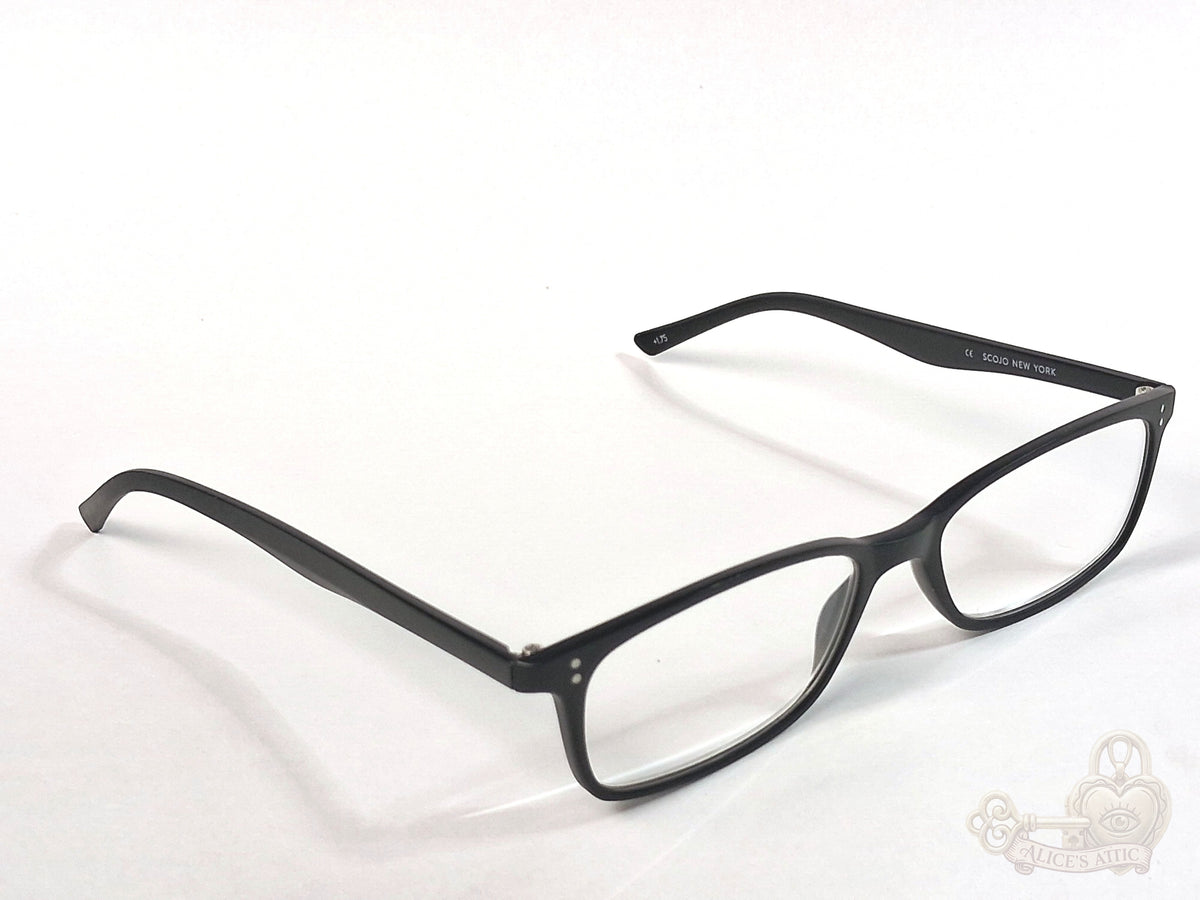 Scojo New York Gels Manhattan Black Reading Glasses +1.75 - Image 2