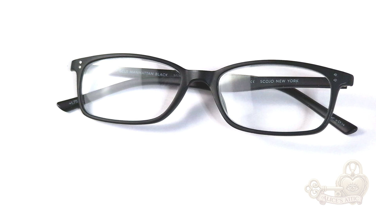 Scojo New York Gels Manhattan Black Reading Glasses +1.75 - Image 9