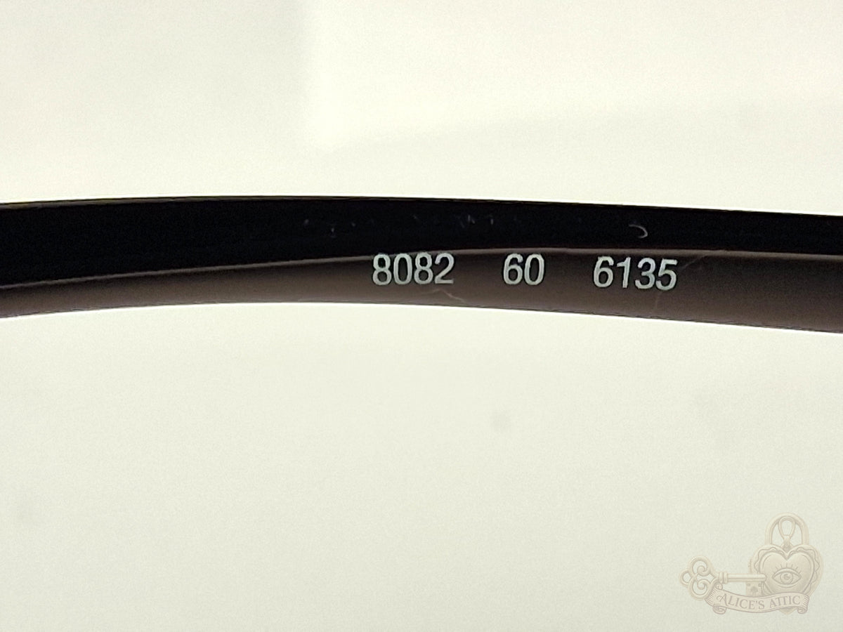 Silhouette 8082 Rimless Brown Gradient Rectangle Metal Sunglasses - Image 10