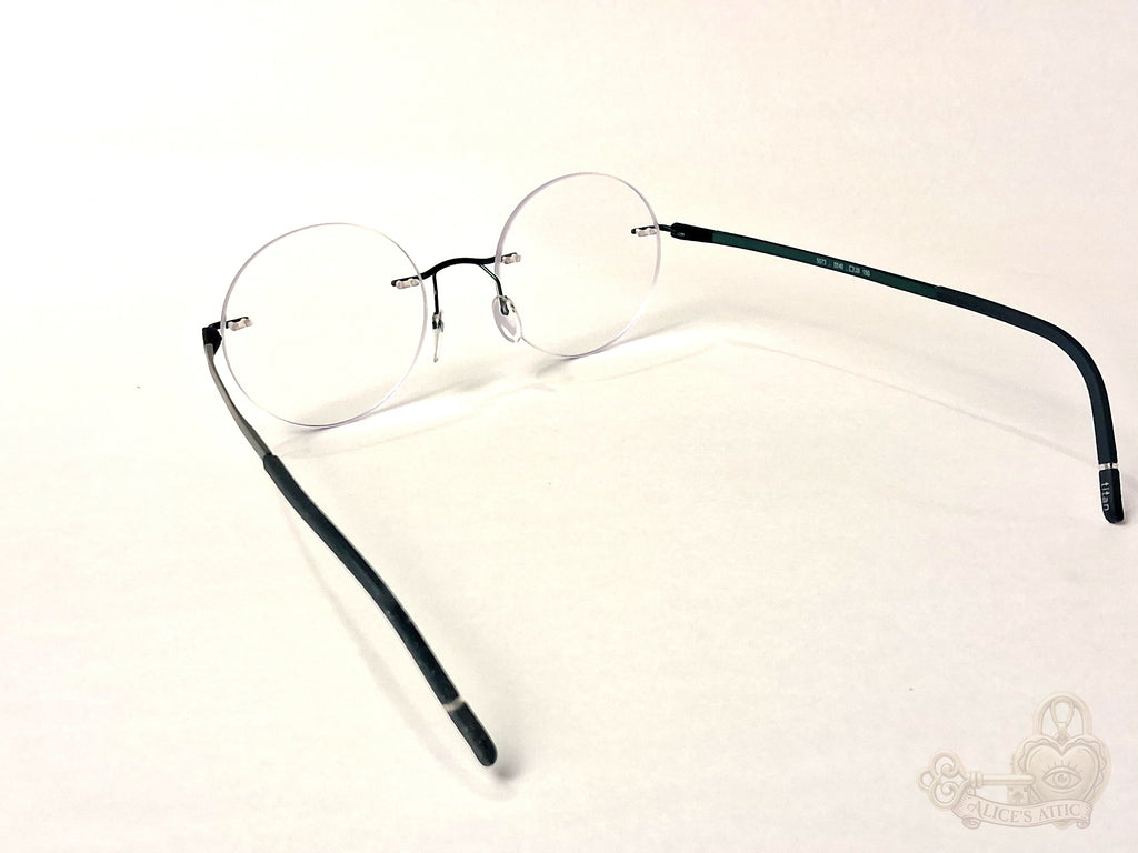 Silhouette Titan Dynamics Contour Rimless Round Titanium Eyeglasses - Image 7
