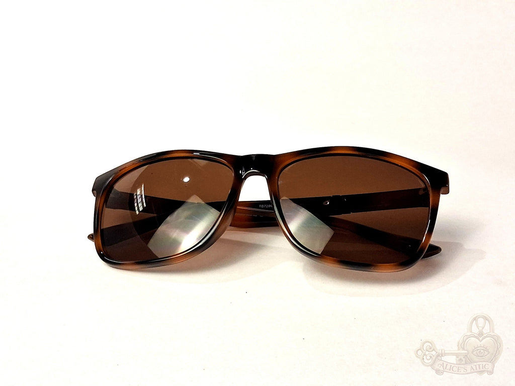 Timberland TB7289 Brown Tortoise Shell Rectangle Unisex Designer Sunglasses - Image 9