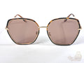 Topfoxx Maya Tortoiseshell  60-20-139 Hexagon Frame Sunglasses - Image 1