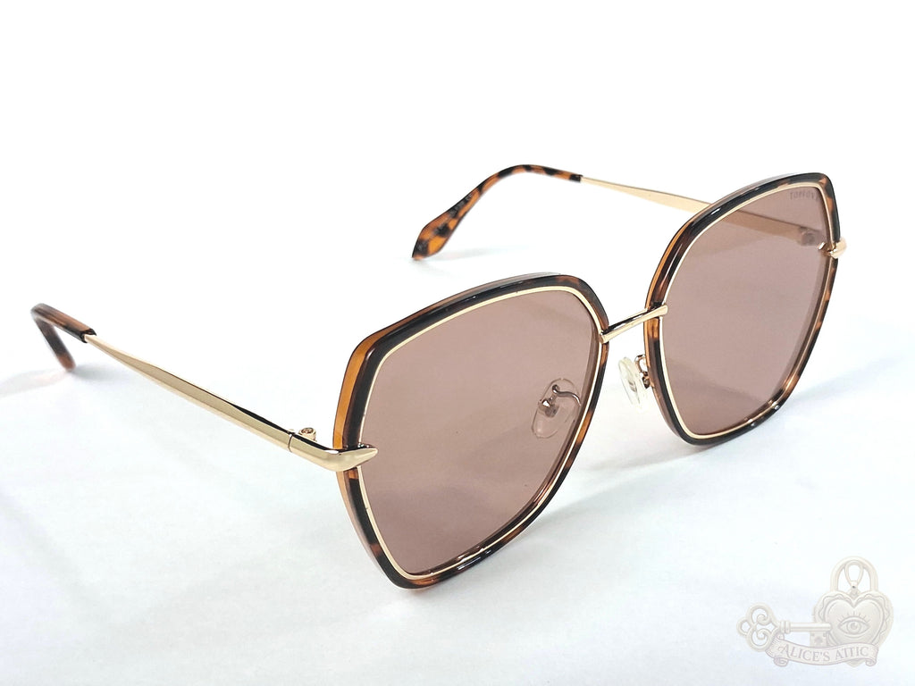 Topfoxx Maya Tortoiseshell  60-20-139 Hexagon Frame Sunglasses - Image 8