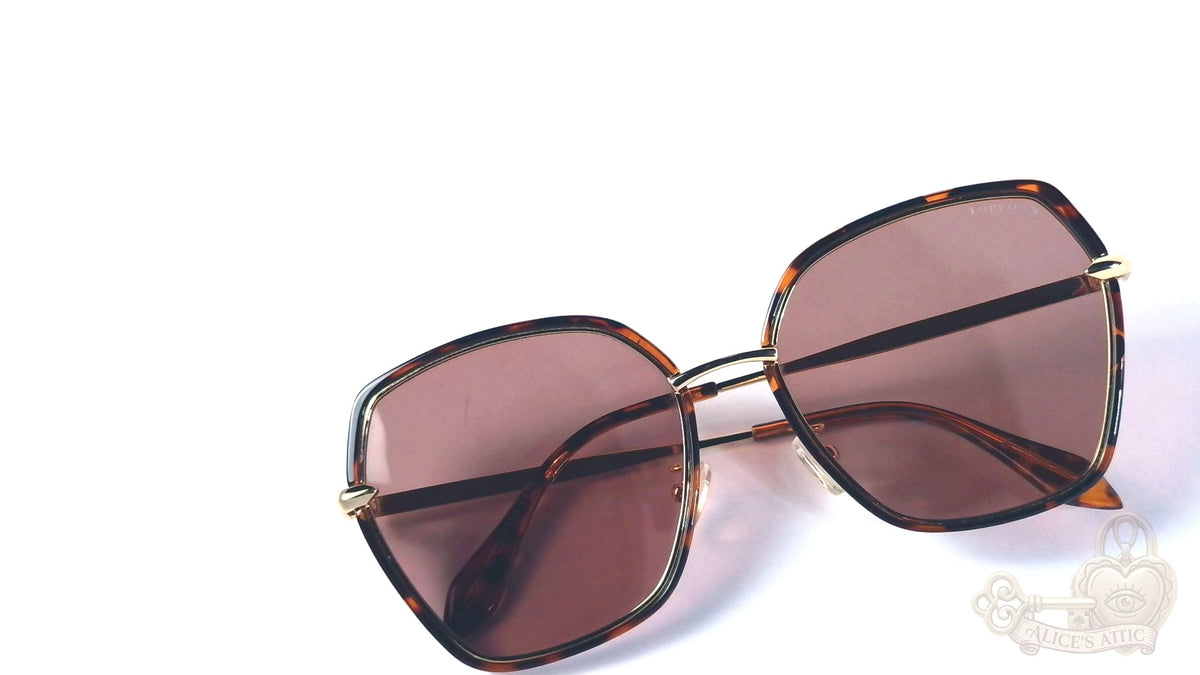 Topfoxx Maya Tortoiseshell  60-20-139 Hexagon Frame Sunglasses - Image 9