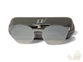 Web Eyewear Round Sunglasses Silver Black Gradient Grey Case WE0203 16C - Image 1