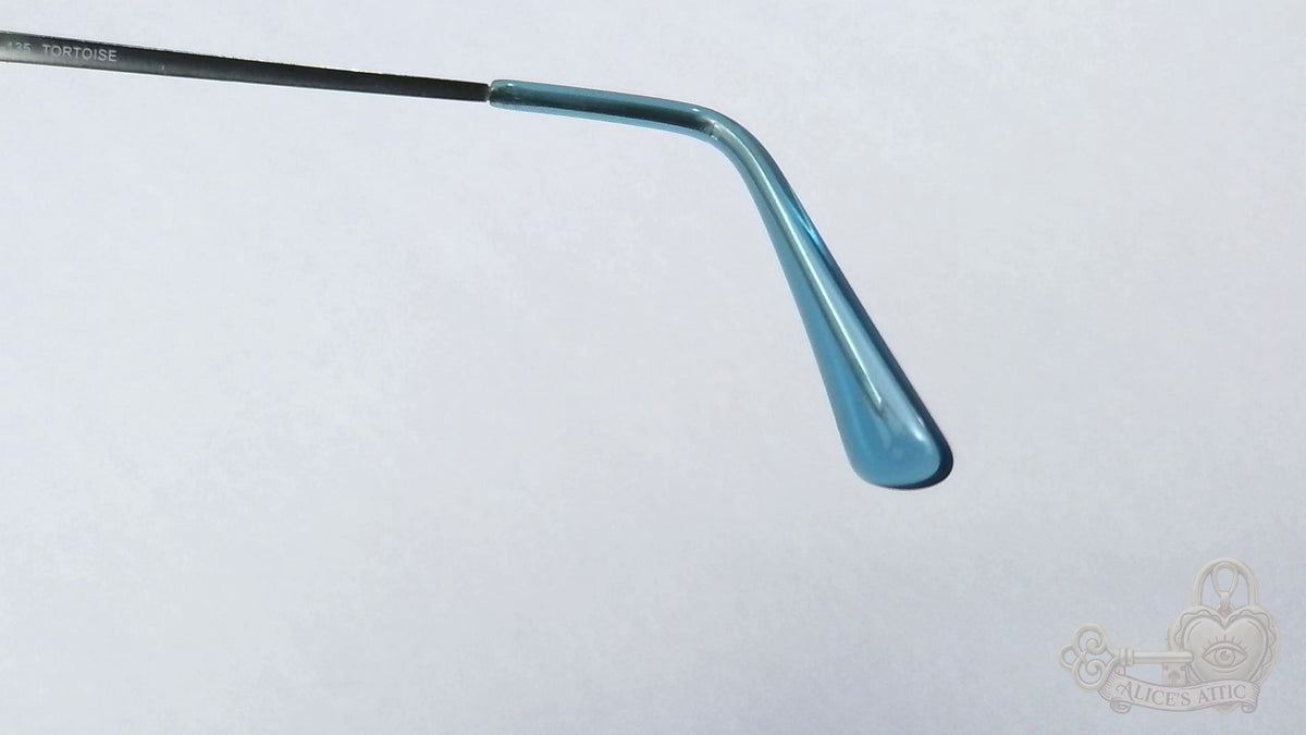 Wittnauer Felix Tortoiseshell Eyeglasses Blue Temple Tips 53-17-135 Frames - Image 13