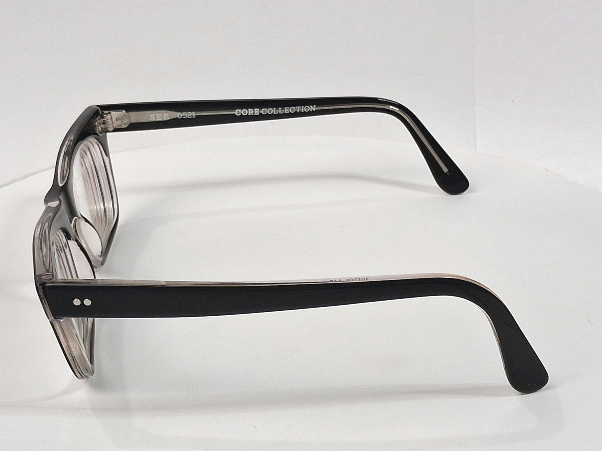 SEE Eyewear 0521 Core Collection Black Acetate Eyeglass Frames - Image 12