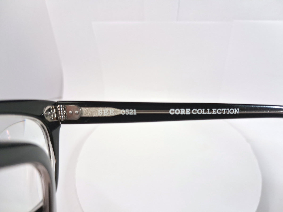 SEE Eyewear 0521 Core Collection Black Acetate Eyeglass Frames - Image 14