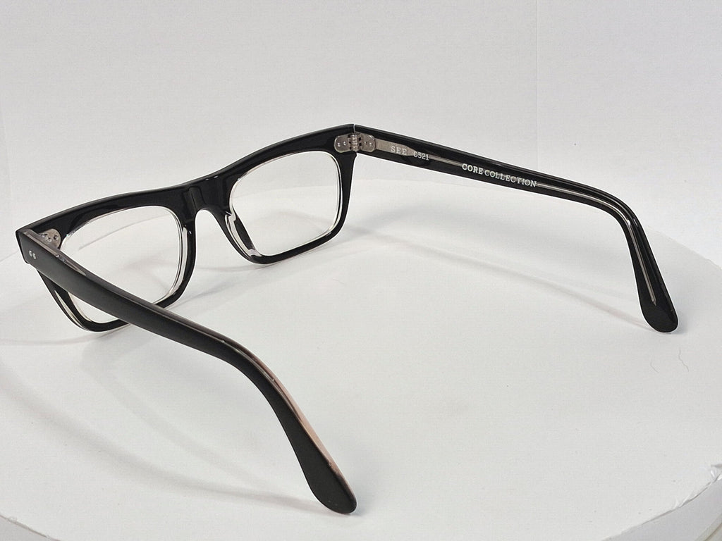 SEE Eyewear 0521 Core Collection Black Acetate Eyeglass Frames - Image 6