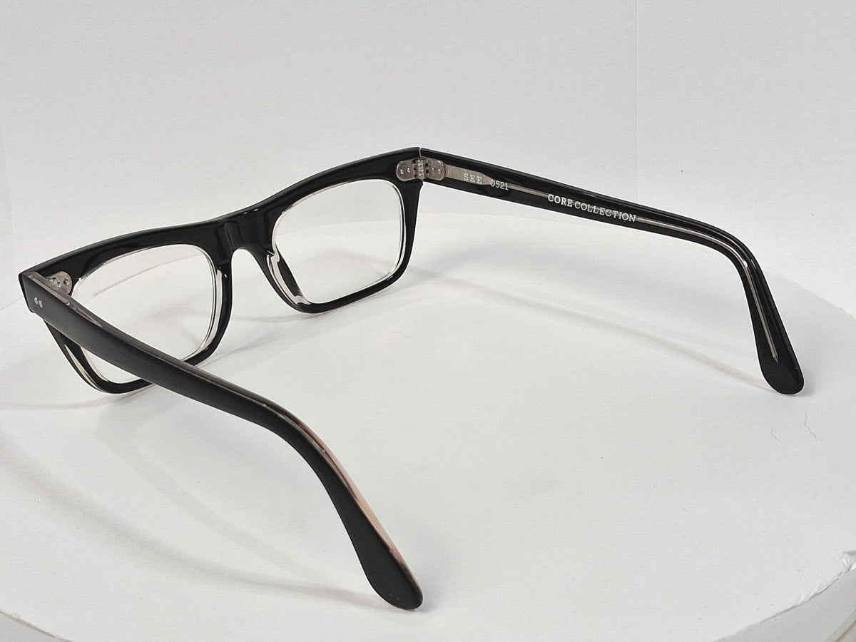 SEE Eyewear 0521 Core Collection Black Acetate Eyeglass Frames - Image 6