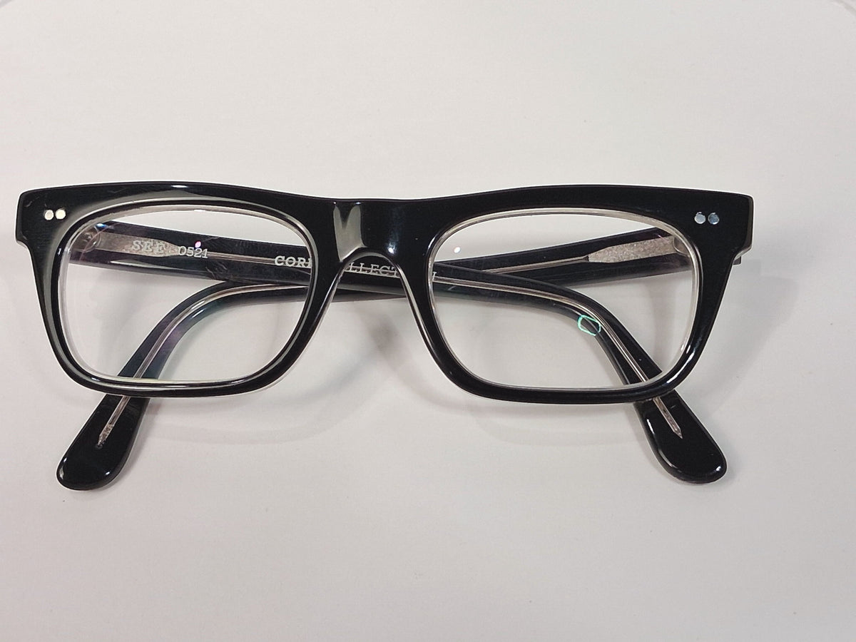 SEE Eyewear 0521 Core Collection Black Acetate Eyeglass Frames - Image 9